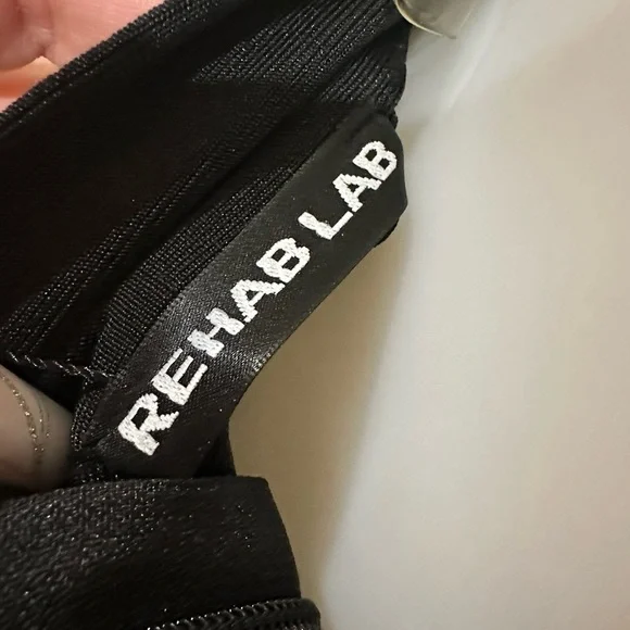 Rehab Lab black high waisted fringe festival Coachella shorts - Picture 7 of 13